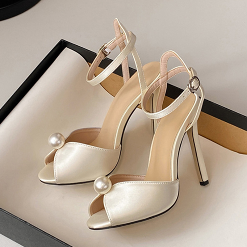Women Shoes Ysl - Liyke Yüksek Kaliteli Rahat Ipek Peep