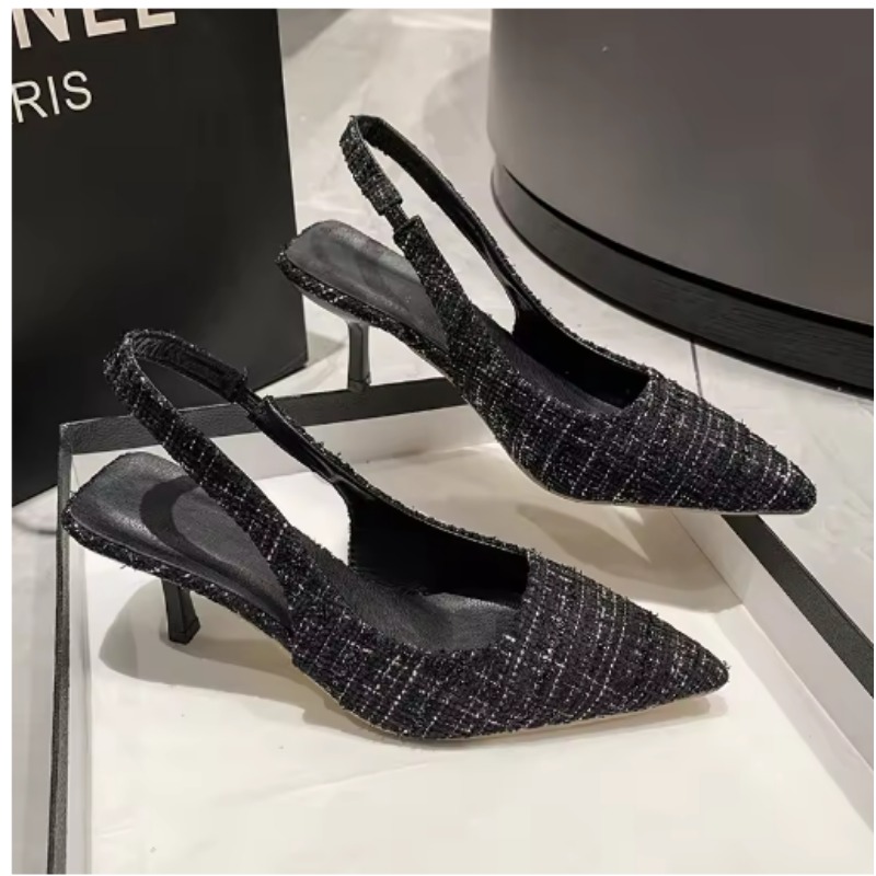 Women'S Shoes Size 40 In Us - Marka Tasarımcısı Slingbacks Yüksek Topuklu Pompalar