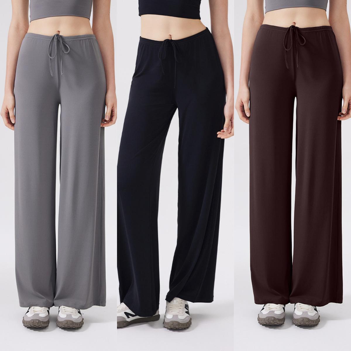Women Shoes Joggers - Ctenkevet Kadın Yüksek Bel Geniş Paça