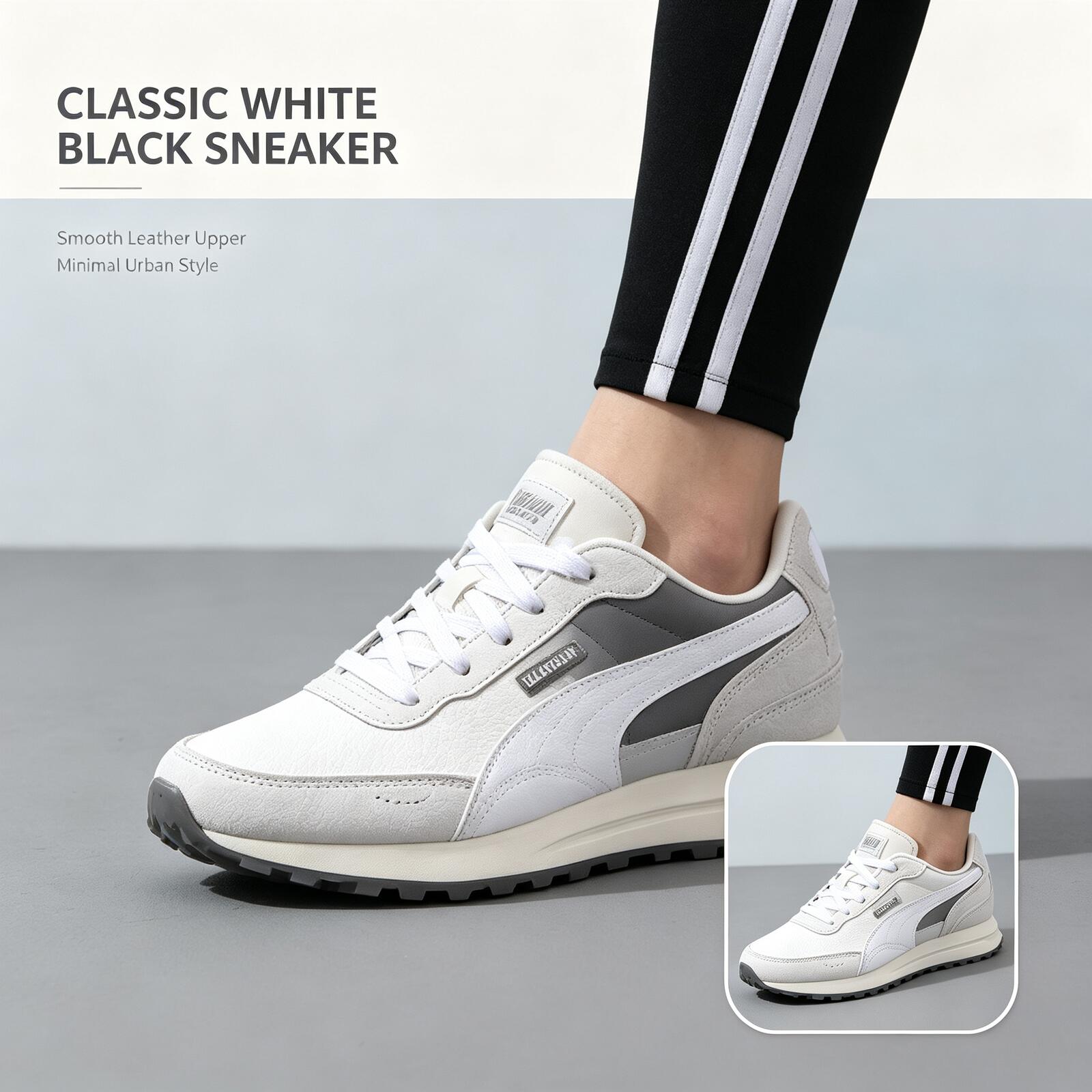 Women Shoes Jordan - PUMA Erkek Beyaz Siyah Düşük Bilekli