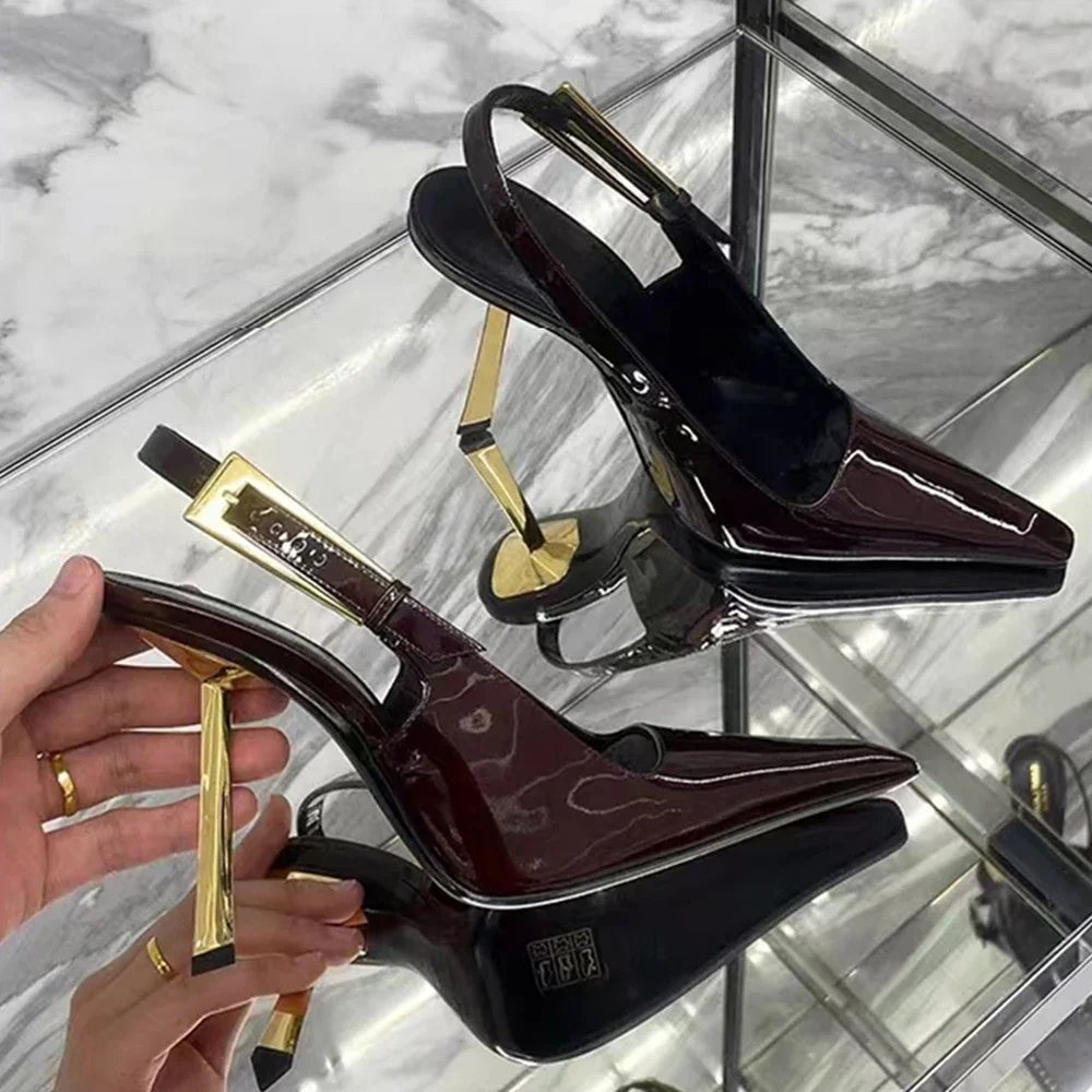 Women Shoes Ysl - Yeni Sonbahar 2024 Kare Burunlu İnce