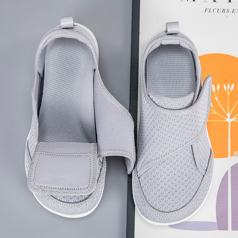 Women'S Shoes With Bunions - Yaşlılar İçin Açık Ayakkabılar Ayarlanabilir Diyabetik