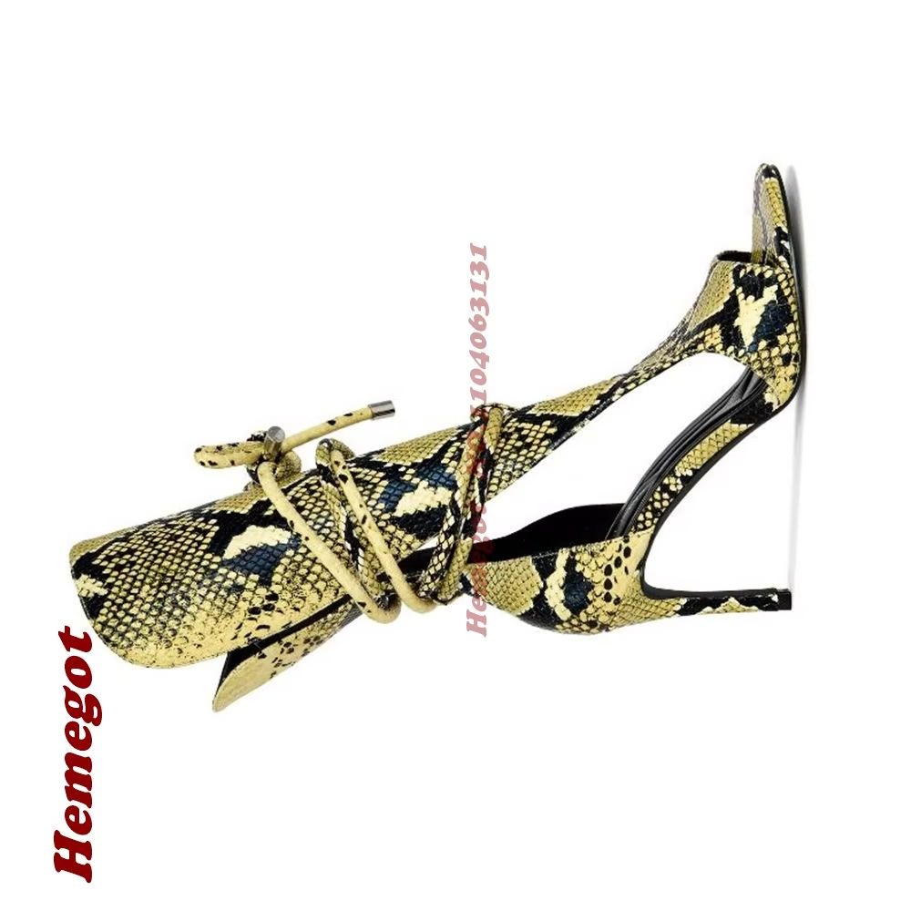 Sarı Yılan Desenli Gladyatör S - Women'S Shoes Yellow incelemesi ve fiyatı