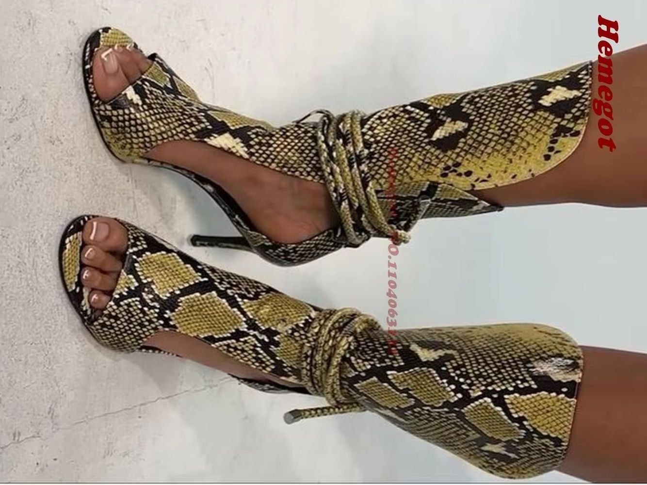 Sarı Yılan Desenli Gladyatör S - Women'S Shoes Yellow incelemesi ve fiyatı
