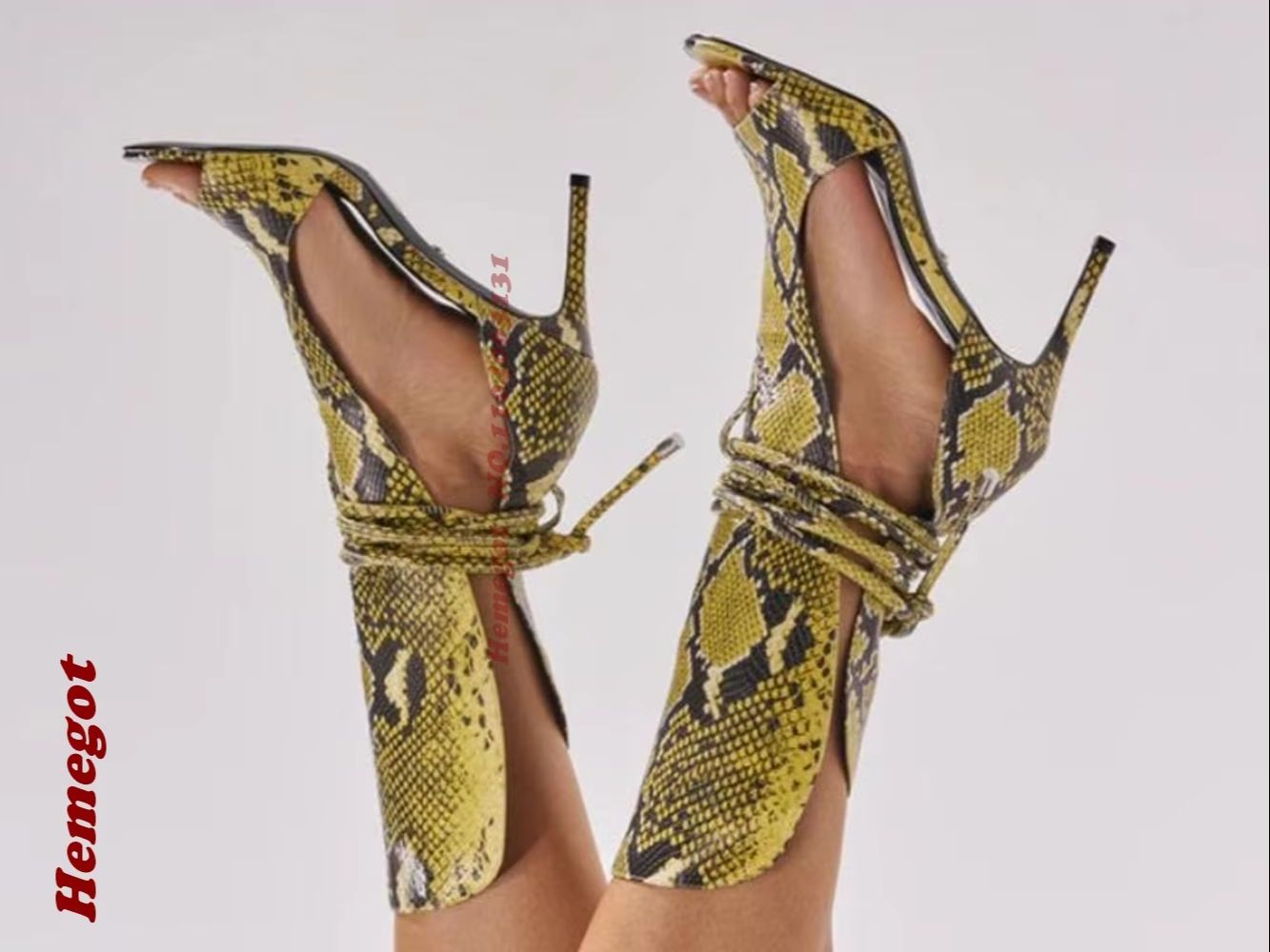 Sarı Yılan Desenli Gladyatör S - Women'S Shoes Yellow incelemesi ve fiyatı