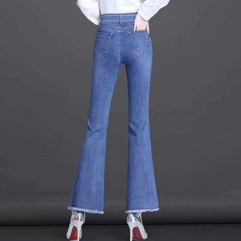 Elastik Bel Flare Dokuz Nokta  - Women Shoes Jeans incelemesi ve fiyatı