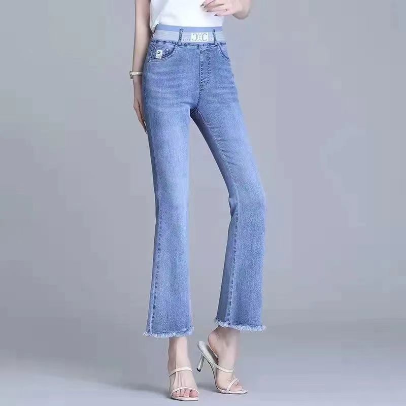 Elastik Bel Flare Dokuz Nokta  - Women Shoes Jeans incelemesi ve fiyatı