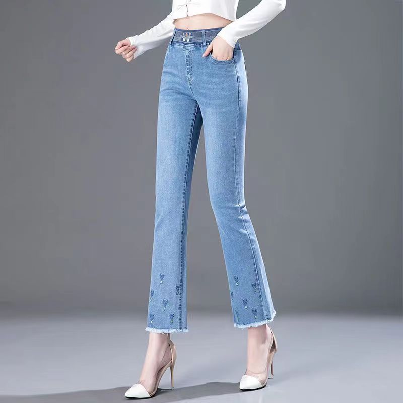 Elastik Bel Flare Dokuz Nokta  - Women Shoes Jeans incelemesi ve fiyatı