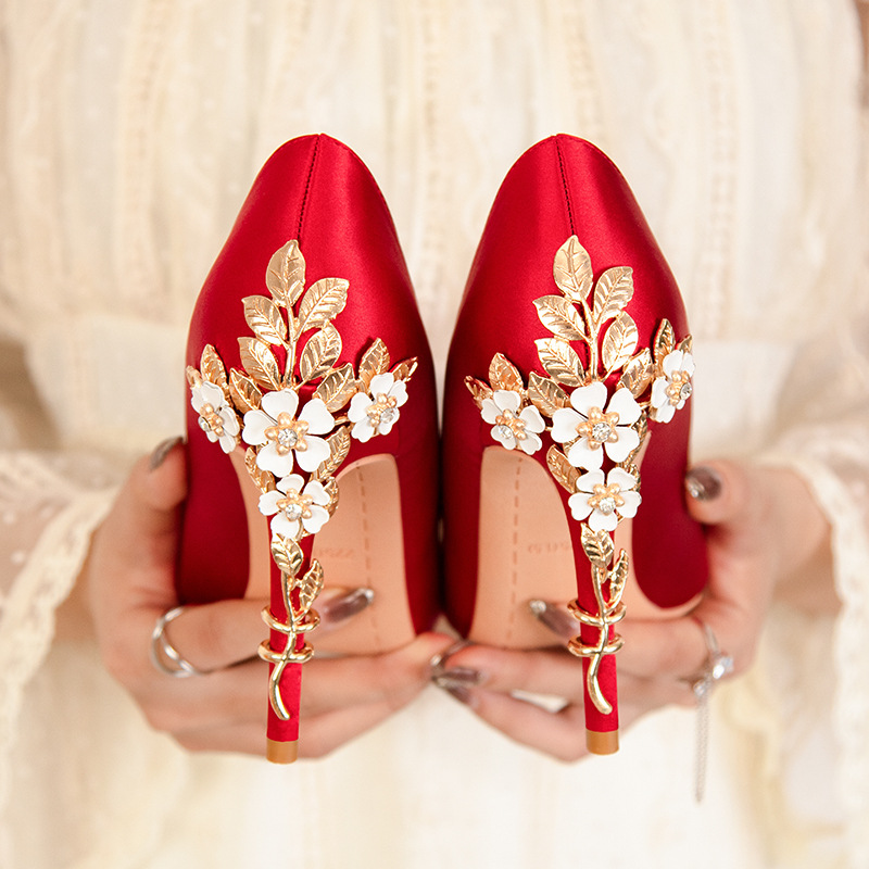 Kadınlar için lüks Metal çiçek - Women Shoes Ysl incelemesi ve fiyatı