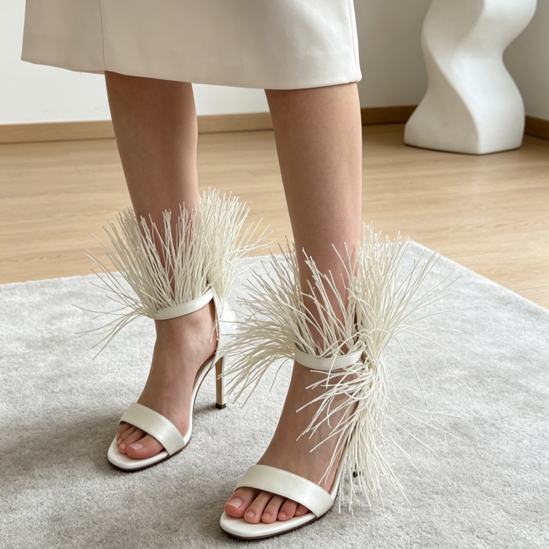 Beyaz Deri Kadın Sandaletleri  - Women'S Shoes Red Bottoms incelemesi ve fiyatı