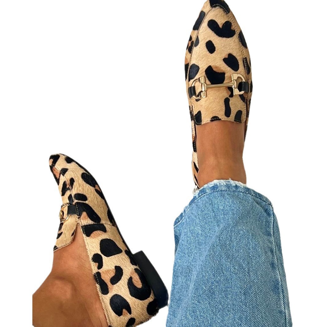 Büyük Beden 40-43 Leopar Desen - Square Toe Mule incelemesi ve fiyatı