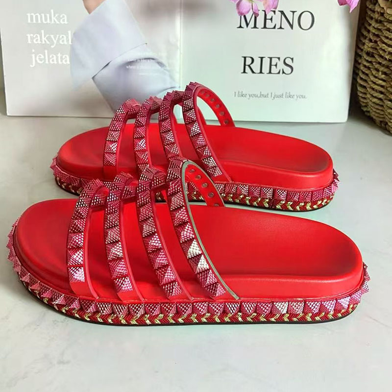 Kırmızı Perçin Çivili Gladyatö - Women'S Shoes Red Bottoms incelemesi ve fiyatı