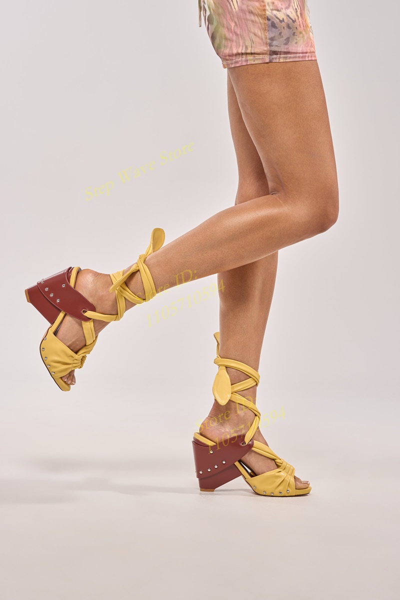 Sarı Suni Deri Bağcıklı Askılı - Women'S Shoes Yellow incelemesi ve fiyatı