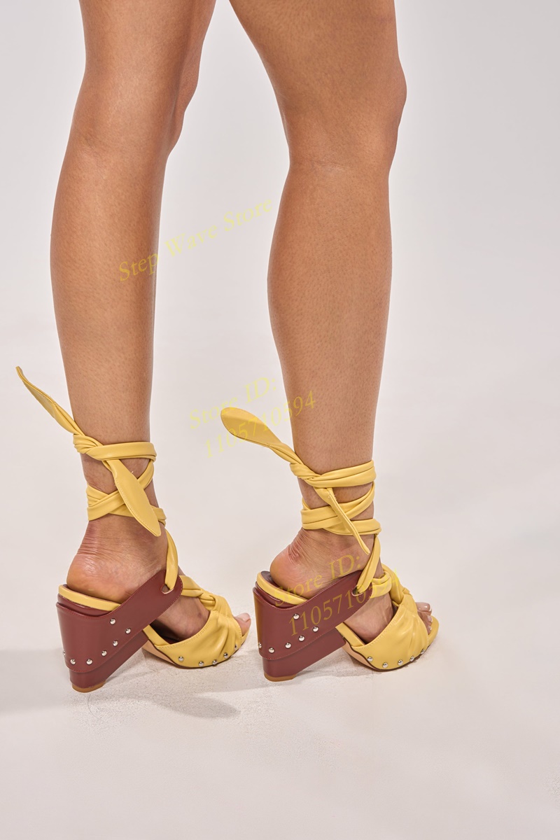 Sarı Suni Deri Bağcıklı Askılı - Women'S Shoes Yellow incelemesi ve fiyatı