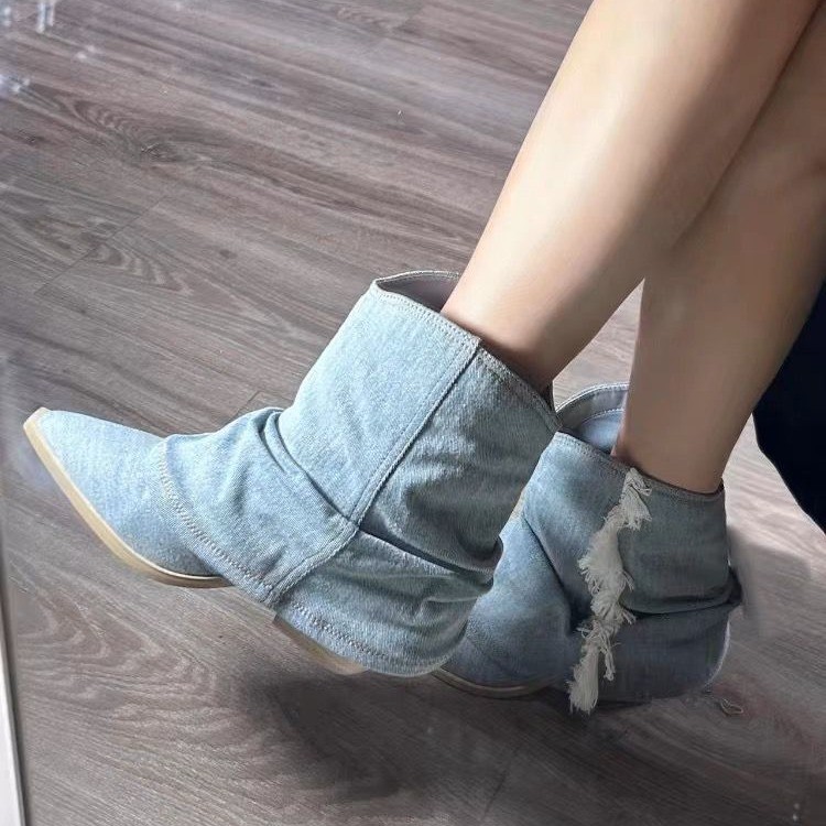 Pilili Denim yarım çizmeler ka - Women Shoes Jeans incelemesi ve fiyatı