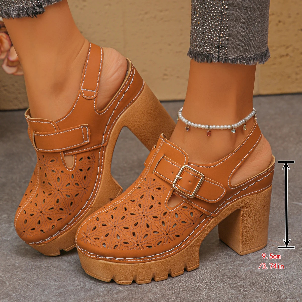 Büyük Boy Kadın Kalın Topuklu  - Square Toe Mule incelemesi ve fiyatı